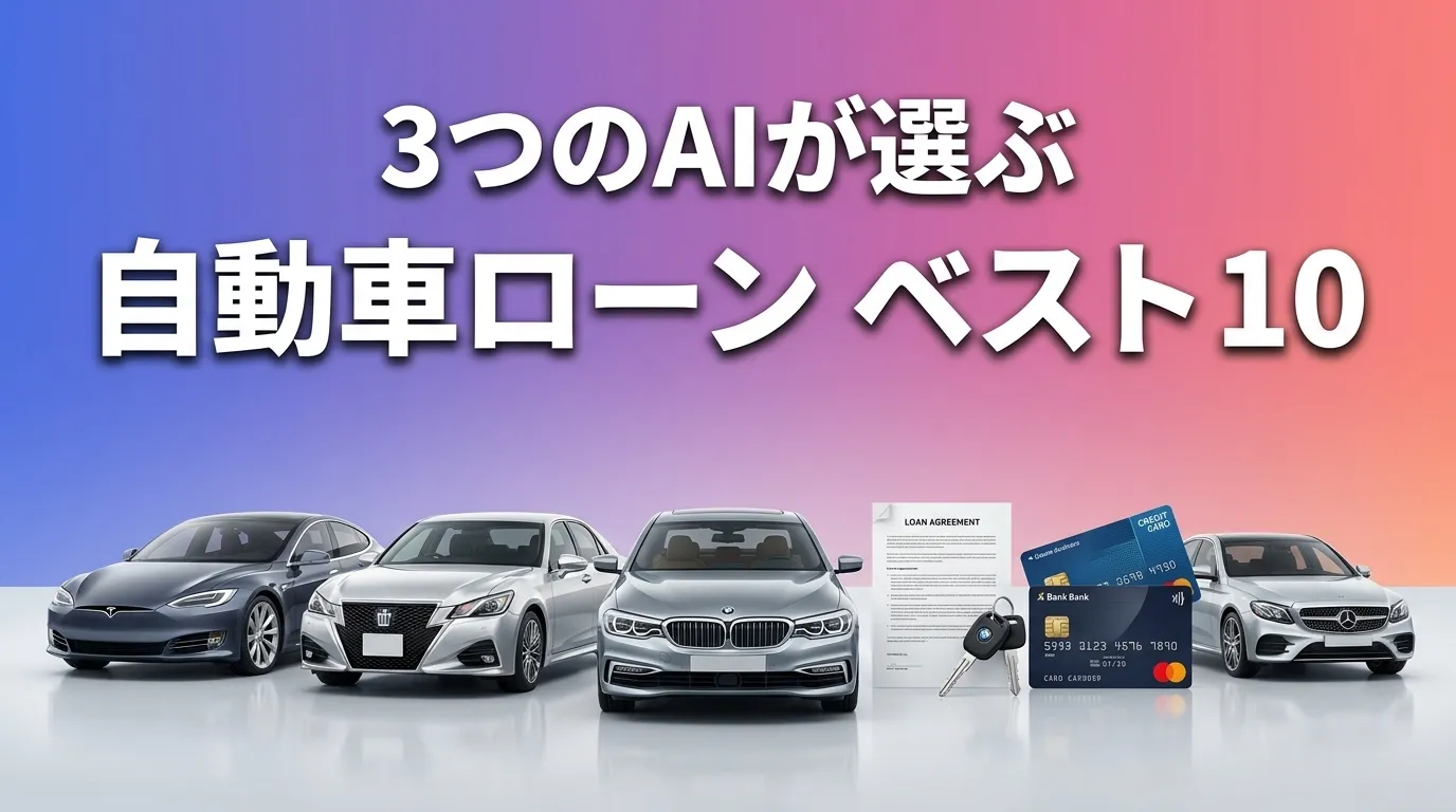 2026年7月版自動車ローンおすすめAIランキング