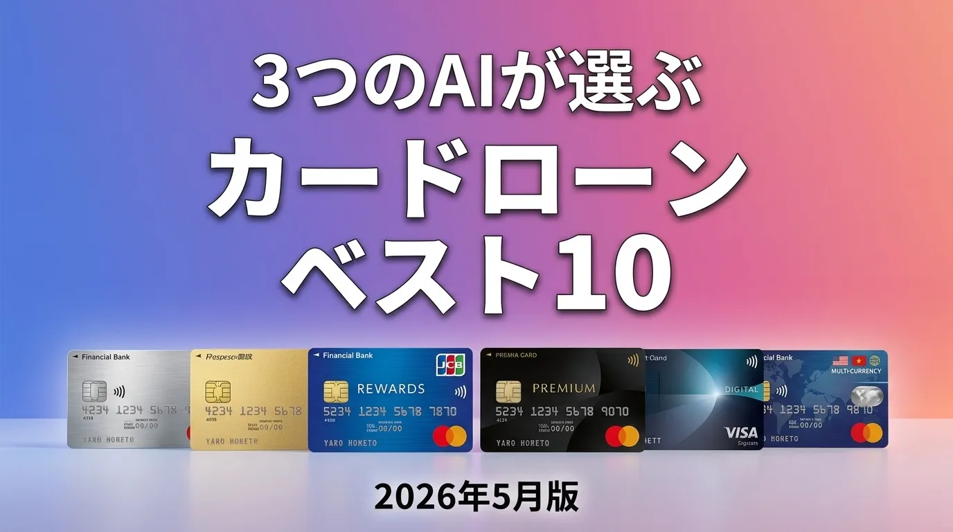 2026年5月版カードローンおすすめAIランキング
