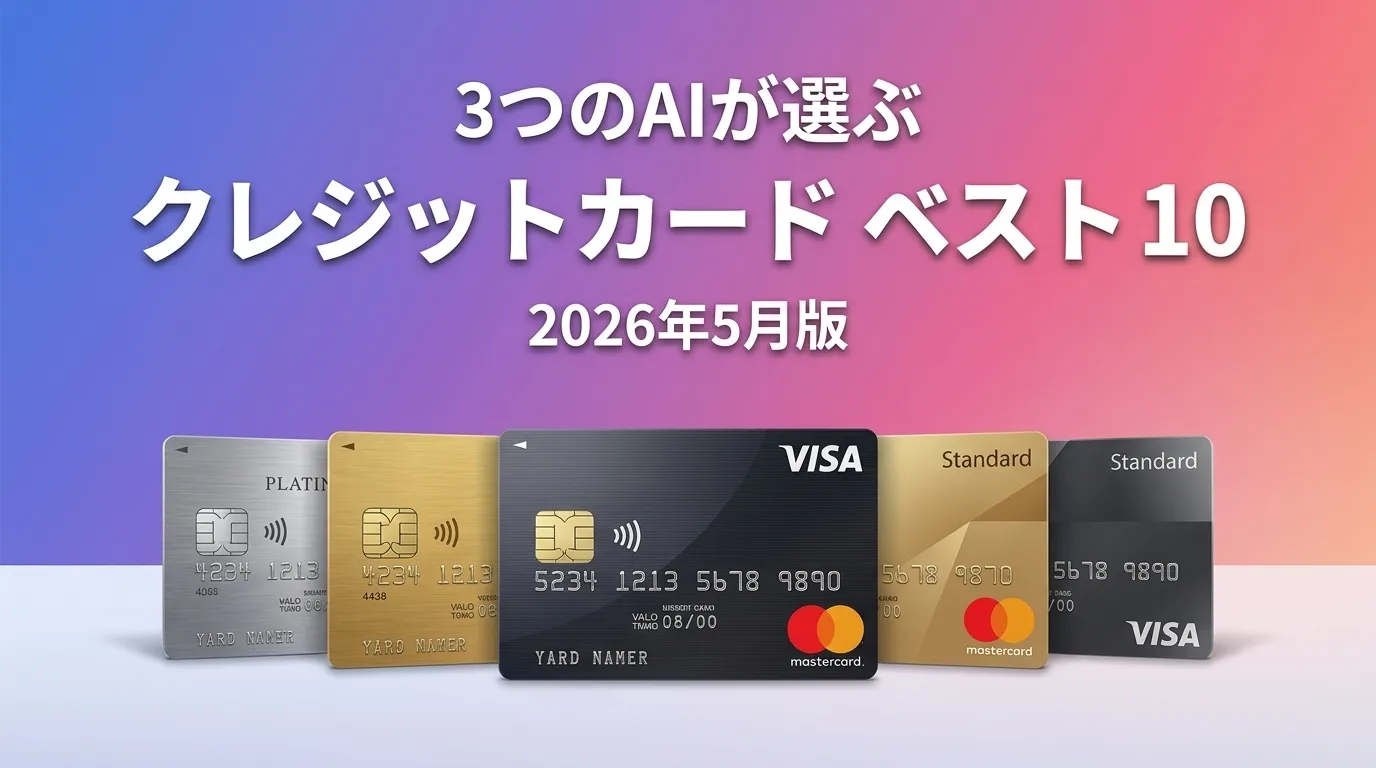 2026年5月版クレジットカードおすすめAIランキング