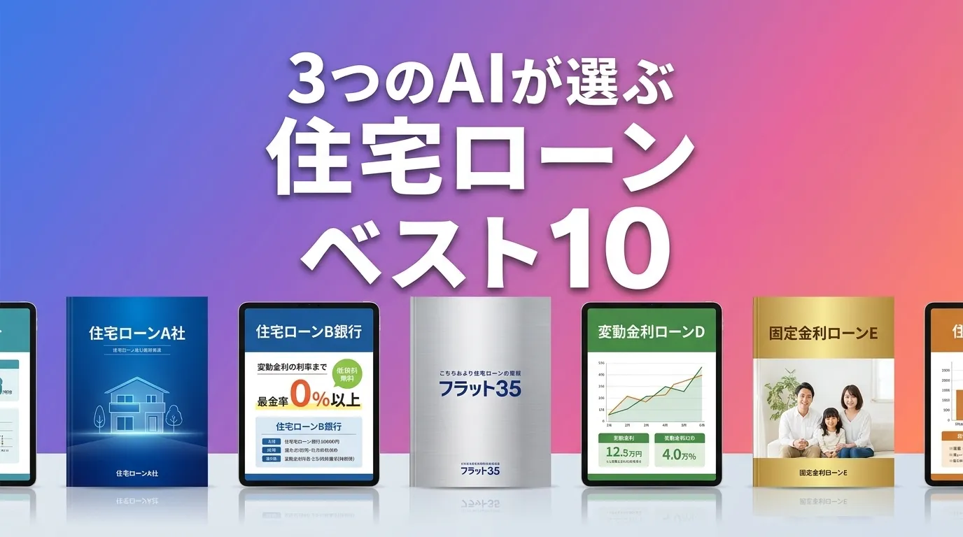 2026年7月版住宅ローンおすすめAIランキング