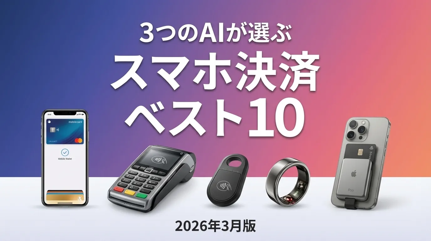 2026年3月版スマホ決済おすすめAIランキング