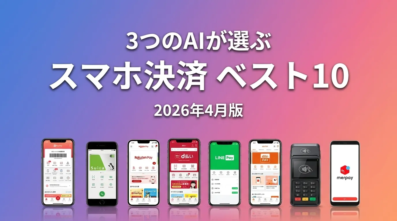 2026年4月版スマホ決済おすすめAIランキング